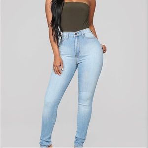Fashion nova classic high waisted jeans